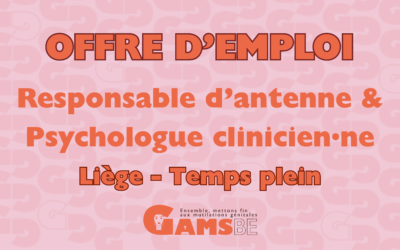 OFFRE D’EMPLOI : Responsable d’antenne – Psychologue clinicien·ne (H/F/X)